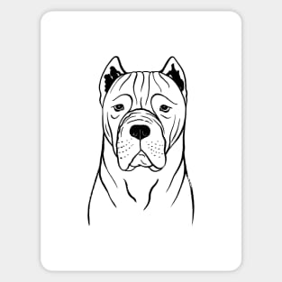 Cane Corso (Black and White) Sticker